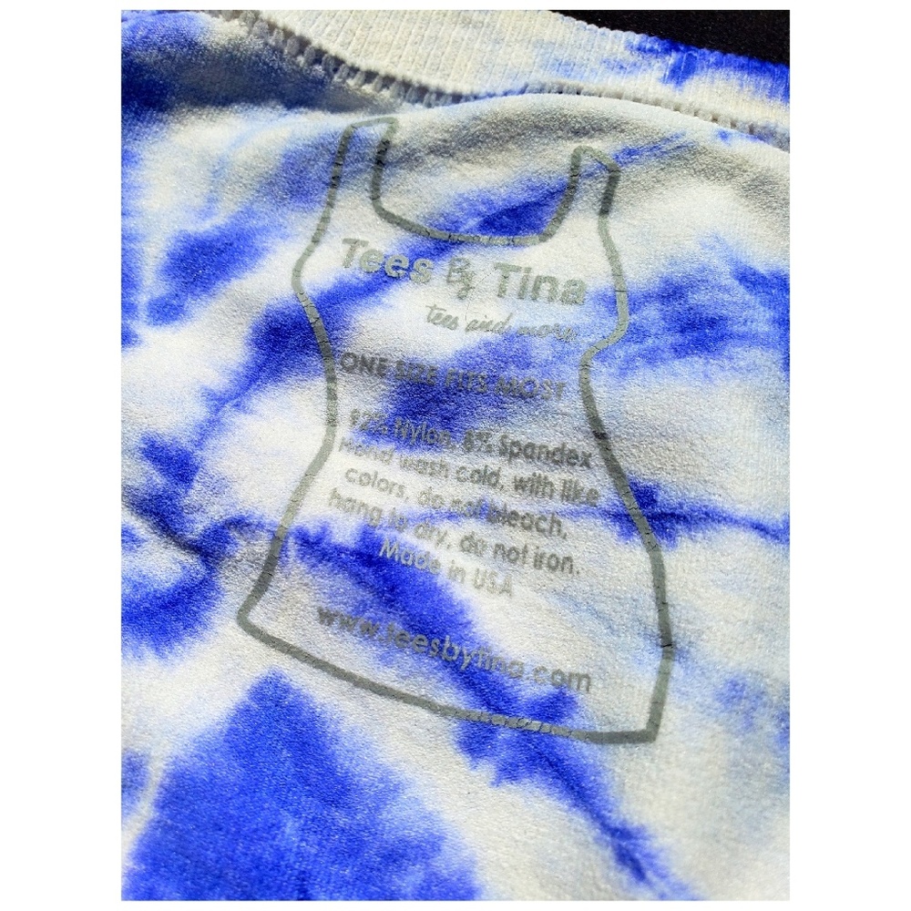 tie💙dye tube top by TEES BY TINA <OS> - Picture 6 of 8